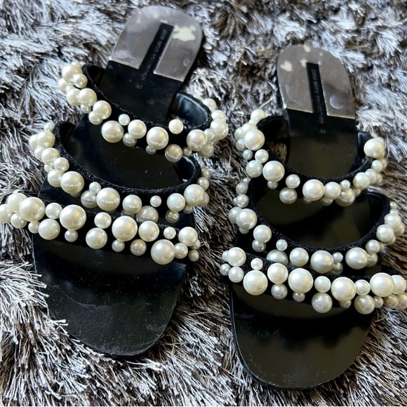 Zara Chunky Pearl Sandals - Picture 3 of 9